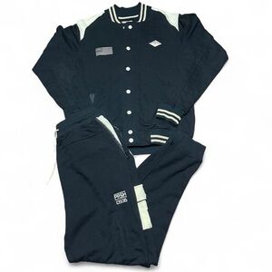 Parish Nation Mens Black and White Sweat Suit New With Tags Top L Pants XL